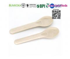 Cutlery disposable sugarcane cutlery bagasse spoon - Image 2/7