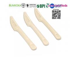Cutlery disposable bagasse cutlery sugarcane knife - Image 2/5