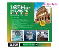 JOIN OUR SUMMER ADVENTURE IN EUROPE - Call 09137782950