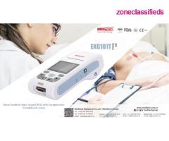 EKG101T  Smart handheld three channel ECG with interpretation, Color&Touch screen, - Image 2/7