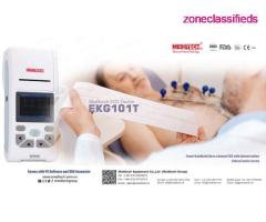 EKG101T  Smart handheld three channel ECG with interpretation, Color&Touch screen, - Image 5/7