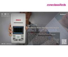 EKG101T  Smart handheld three channel ECG with interpretation, Color&Touch screen, - Image 7/7