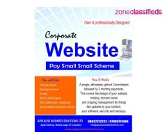 Professionally Designed Corporate Website Created for you - Pay Small Small Scheme