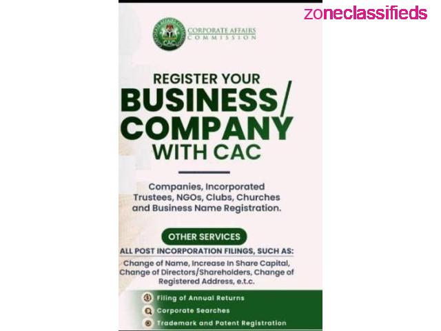 For all your CAC Registrations - Contact us on Whatsapp 07038174790 - 1/2