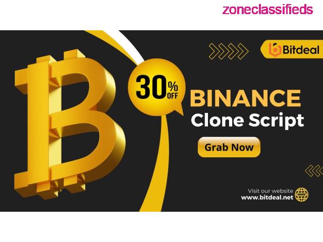 Special Offer: Get a 30% discount on our Binance Clone Script for a limited time! - 1/1