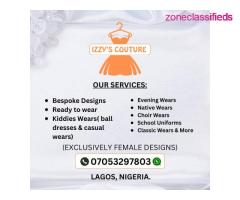 We Make Different Designs of Female Wears at Izzy's Couture (Call 07053297803)