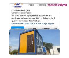 FOLLOW Prefab Technologies ON INSTAGRAM - @fasheedprefab (We Make Prefabricated Cabins)