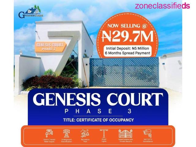 We are Selling Plots of Land  at Genesis Court Phase 3, Lekki (Call 08159074378) - 1/5