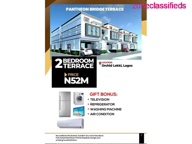 2 Bedroom Terrace For Sale at Pantheon Bridge Terrace, Lekki (Call 08035277017) - 1/1
