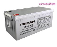 Get your Firman Gel Battery from us (Call 07032336976)
