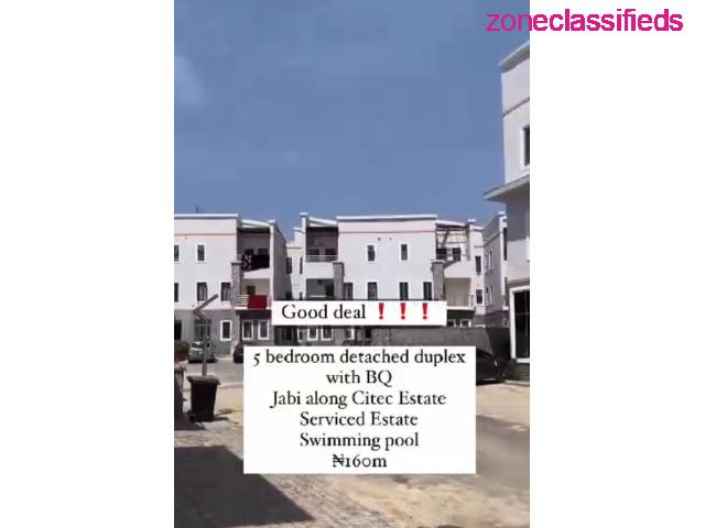 Luxury 5BDR Fully Detached Duplex with BQ and Penthouse FOR SALE in Jabi (Call 08050392528) - 1/7