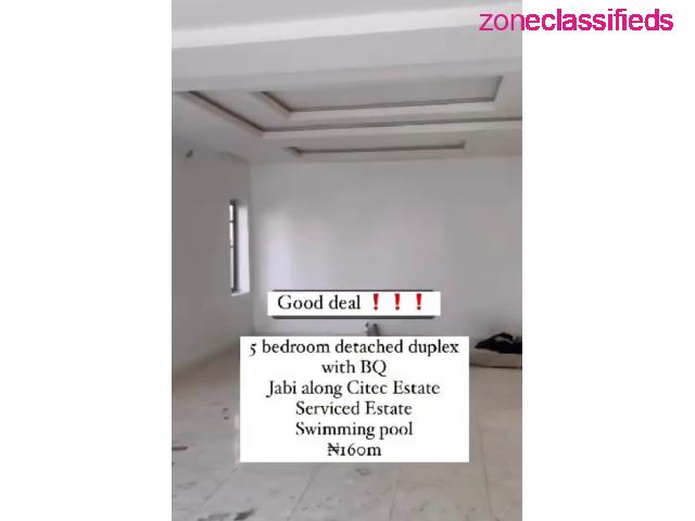 Luxury 5BDR Fully Detached Duplex with BQ and Penthouse FOR SALE in Jabi (Call 08050392528) - 4/7