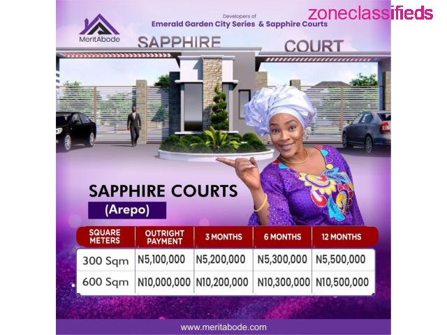 We are selling Plots of Land at Sapphire Courts, Arepo (Call 07067754408) - 1/2