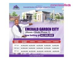 Selling Plots of Land at Emerald Garden City, Mowe-Ofada Phase 1 (Call 07067754408)