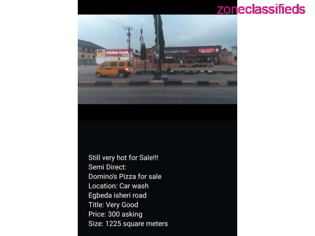Domino Pizza for sale at Egbeda sitting on 1225 square meters without extension (Call 08093045484) - 2/2