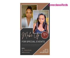 Book an Appointment for Make Up Services for Special Occassions with us (Call 08024125243)