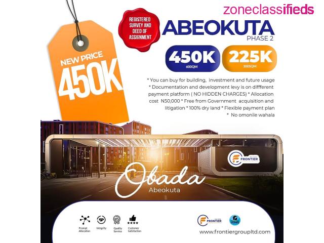 Buy your Land at Obada, Abeokuta (Call 07019726236) - 1/1