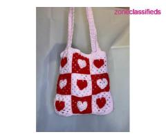 Crocheted ribbon bag, skull pants, beanies, heart totes bag, shrug and more (Call 09064262588) - Image 8/10
