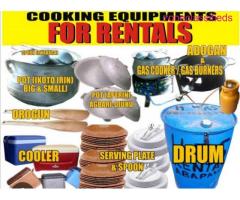Garnish Rentals - Cooking Equipments and Chairs (Call 07031522695)