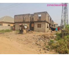 Uncompleted Duplex on One Plot of Land at Obafemi Owode Area (Call 08064349689)