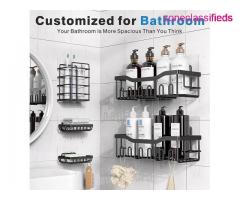Shower Caddy 5 Pack, Adhesive Shower Organizer for Bathroom Storage&Kitchen