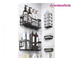 Shower Caddy 5 Pack, Adhesive Shower Organizer for Bathroom Storage&Kitchen