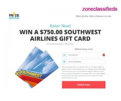 Win a $750 SouthWest Airlines Gift Card!