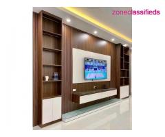 We make Quality TV Panel, Kitchen Cabinet, Sofas, School Chairs etc at Abuja