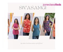 Buy best sleeveless long kurtis online : Sivasamgi