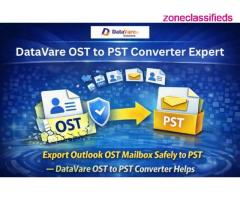 Export Outlook OST Mailbox Safely to PST — DataVare OST to PST Converter Helps